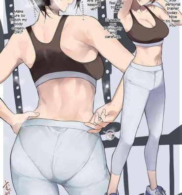 Hand Job [Okyou] Gym no Yasashii Instructor no Onee-san ga Boku no koto o Kinikakete Kureru E | The Kind Gym Instructor Onee-San Is Worried About Me [English] [Colorized]- Original hentai Gay Interracial